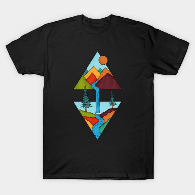 Nature River T-Shirt by coffeeman